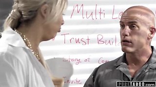 Blonde MILF Lila Lovely Gets Rough Fuck From Janitor - Big Tits, Spanking & Deepthroat