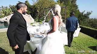 Busty Blonde MILF BrideZZilla A Fuckfest At The Wedding part 3 - Threesome with Mick Blue, Phoenix Marie, Damon Dice