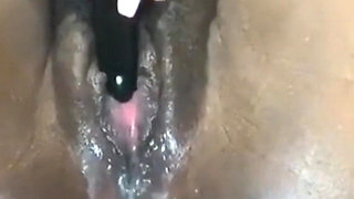 Squeezing My Big Boobs Monster Dildo Anal Masturbation