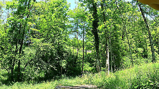 I move my pretty ass and show you my sexiest panties in the middle of the forest