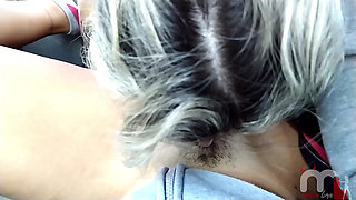 Sucking the giant clitoris