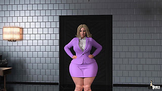 Thick PAWG Gets an Extreme Creampie From Her Futa Boss