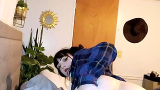 Hot amateur teen girl with big boobs toying pussy on cam