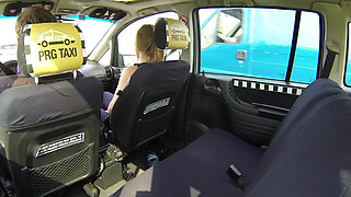 Beauty Squirts All Over the Cab