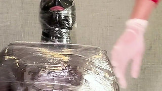 Dominafire Hand Over Mouth Milking Slave