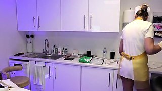 Latex Nurse Gives Sounding Catheterisation And Anal