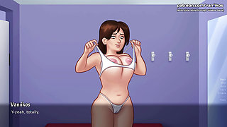 Summertime Saga v21.0.0 - Big Tits Stepmom Gives Blowjob In Shower To 18yo Stepson. He Cums In Her Mouth And She Swallows - #64