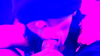 Latina gives best sloppy blowjob and swallows cum