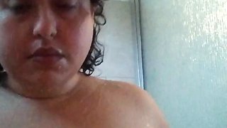 Washing and Playing in the Shower with My Boobs