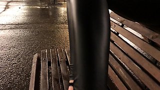 Stunning blond MILF brutally fisted outdoors