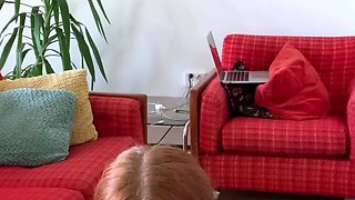 Great Big Boobs On Masturbating Redhead