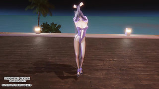 MMD  LE SSERAFIM - Smart Eve Sexy Kpop Dance Star Blade Hentai Uncensored 4K 60FPS