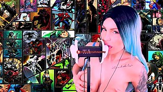 ASMR Amy Nude - Boobs For Me Superhero