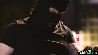 Masked intruder screwed a BBWS hispanic whore