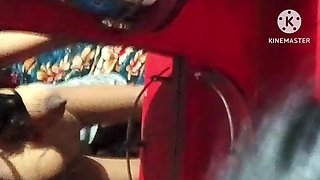 Yellow Night Dress Wearing Aunty Boobs Milk Droped on Penis and Fucking Big Boobs Aunty's Pussy