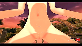 Kaiju N8 Hentai - Kikoru Shinomiya Handjobjob and Fucked at Cowgirl POV - Asian Japanese Manga Anime Hentai 3D Porn