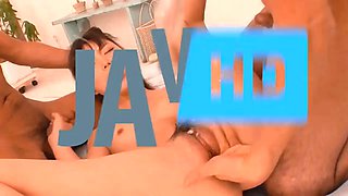 Wife loves passionate Japanese anal pleasure from her young lover really!