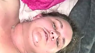 POV sex with sexy wife, makes her squirt and covers her pussy with cum