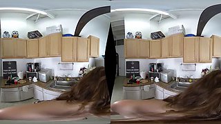 Boss time ft. Danni Rivers: Blowjob, Hardcore  Brunette VR Porn