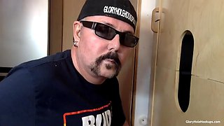 First Time Gloryhole Blowjob