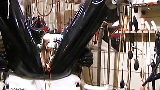 Poor slave gets punished hard from two femdom chicks
