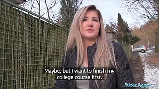 Public agent lovely russian likes porn for cash