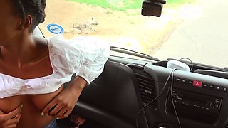 Sexy Black Girlfriend Hard Pussy Pounded