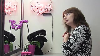 Horny Jack fucks the old actress in the dressing room