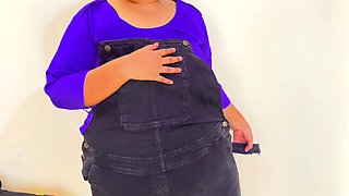 Wearing bra, panty and uniform before going to college