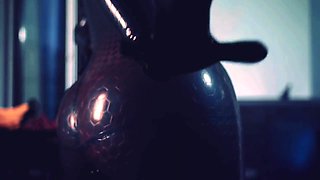 Arya Grander - Latex Rubber Fetish Video With Big Ass And Perfect Natural Tits Milf
