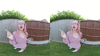 Chloe Toy - Smoking In The Garden; Sexy Pornstar Softcore Solo