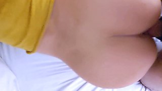 Busty amateur teen girlfriend hardcore action with cum