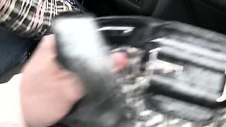 Toilet slut sucking cock