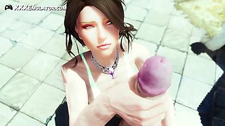 Animated Low Blow Outdoor Busty MILF Uncensored
