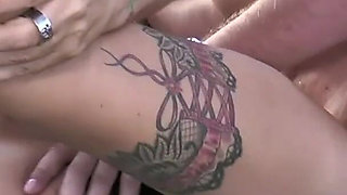 Busty mature slut gets her ass fucked in an abandoned bus