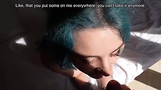 Nerdy French hottie is left soaked in cum in hot facial compilation