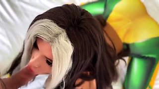 Extreme amateur pov blowjob with brunette babe