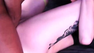 Horny redhead slut fuck and suck two black guys live at sexy