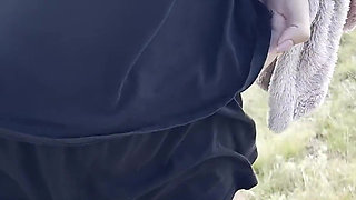 Public Pissing Compilation in Nature! Traveling by Car! POV!