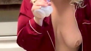 BBW MILF Sucks Your Cock in the Kitchen
