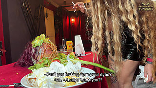 Humiliating the Powerless Slave at the Dining Table (223)