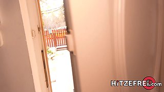Hairy horny squirter Cherry Kiss takes care of Max - Hitzefrei
