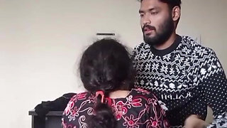 Part2 Indian girl in her traditional dress in hotle room with  her boyfriend