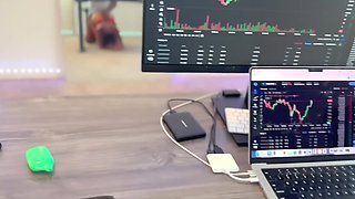 My friend's crypto stocks went down, but i helped his dick to go up