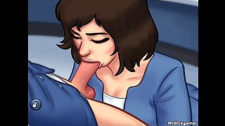 Summertime Saga Busty Teen Gets Her Wet Pussy Banged by Her Stepbrother