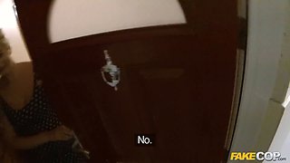 Chesty blonde's naughty night with well-hung police officer - faux cop