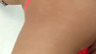 Sammi Tye Bed Micro Thong Strip Tease
