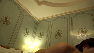 Small tit GF gives POV blowjob on my denim