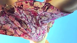 Blonde amateur MILF sucks and jerks for facial