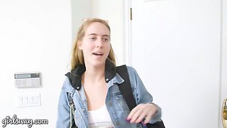 Girlsway kinky Cadence Lux spanks girlfriend while being frigged